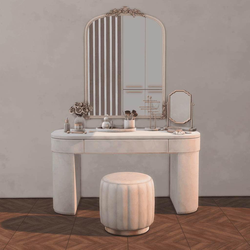 Галерея мода Туалетный столик Pearl Vanity Clutter #2